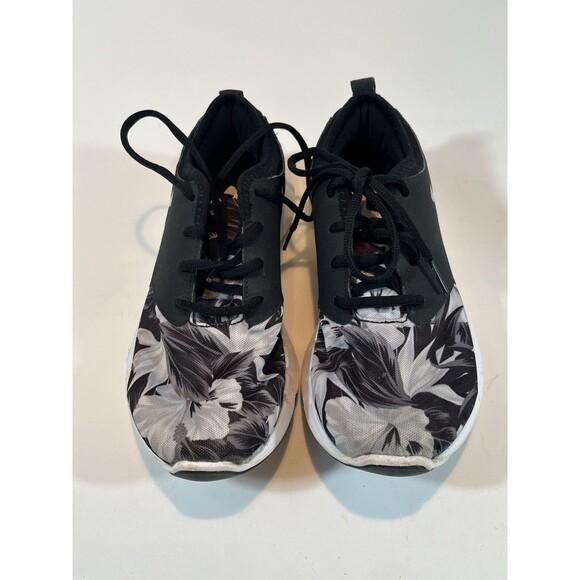Under Armour Shoes Womens Size 8 Black Floral Running Sneakers 1285750-001 - Picture 3 of 11